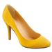 J. Crew Shoes | Jcrew Gold Yellow Satin Stitch 4” Heel Reposh Size 9.5 | Color: Gold/Yellow | Size: 9.5