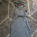 Athleta Dresses | Athleta Maxi Long Sleeveless Hooded Dress Size Small Used | Color: Blue/Gray | Size: S