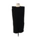 INC International Concepts Casual Dress - Shift Crew Neck Long sleeves: Black Print Dresses - Women's Size Small