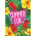 Toland Home Garden Toland Tropical Popsicles Inch Summer Flag Party Double Sided Metal in Green/Pink/Yellow | 40 H x 28 W in | Wayfair 1012636