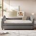 Walker Edison Full Daybed w/ Trundle by Wayfair TM Upholstered in Gray XD-211
