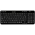 Logitech K360 Compact Wireless Keyboard for Windows, QWERTZ German Layout - Black