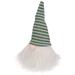 Northlight Seasonal 5.5" Green & White Striped Knit Gnome Christmas Figure, Faux Fur | 5.5 H x 2 W x 2 D in | Wayfair NORTHLIGHT Q592802