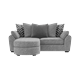 Zara 3 Seater Left Hand Facing Chaise Scatter Back Sofa Workshop