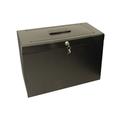 Home File with 5 Suspension Files and Index Tabs Steel Foolscap Black