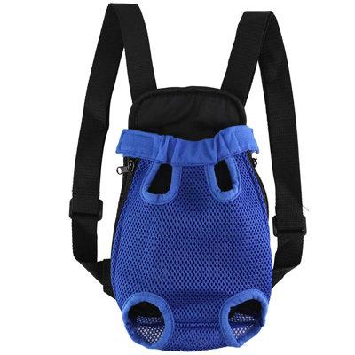 Tucker Murphy Pet™ Pet Carrier Backpack Adjustable Pet Front Cat Dog Carrier Backpack Travel Bag for Small Medium Dogs Polyester in Blue | Wayfair