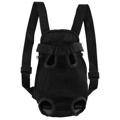 Tucker Murphy Pet™ Pet Carrier Backpack Adjustable Pet Front Cat Dog Carrier Backpack Travel Bag for Small Medium Dogs Polyester in Black | Wayfair