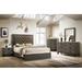 Union Rustic Jaqueline California King Upholstered Standard 4 Piece Bedroom Set Upholstered in Gray | 57 H in | Wayfair