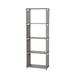 NUOLUX Bookshelf Shelf Rack Storage Rack Magazine Rack Bookcase Shelving Display Shelves Storage Unit PP and Non-woven Fabric Shelf (Five-story Silver Gray)