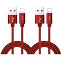 Compatible Phone Cable [2Pack] 2FT Nylon Braided Fast Charging USB Cord Replcement for Phone X 8 8 Plus 7 7 Plus