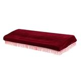 1PC 61 Key Electronic Piano Dust Cover with a Drawstring Protective for Piano Keyboard (Wine Red and Random Tassels Color)