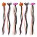 Homemaxs 6Pcs Colored Hair Extensions Hair Braid Wig Clip Wig Halloween Party Favors