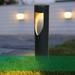 Aoujea Solar Lights for Outside Solar Road Light Outdoor Solar Landscapes Garden Light For Road Yard Paths Sidewalk Decoration (Black)