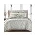 Hudson Park Collection Facets Duvet Cover Set King Light Gray: King/Light Gray