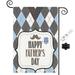 Fathers Day Gift Garden Flag Banner Flag Double-Sided Display 2 Layer Linen for Garden and Home Decorations(#A111)