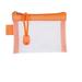 Simple Zipper Bag Mesh Cosmetic Bag Lipstick Bags Stationery Storage Bags Nylon Transparent File Bag Mini Zipper Pouch Mesh Storage Bags Small Coin Purse ID Credit Card Holder ORANGE