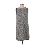 Ann Taylor LOFT Outlet Casual Dress - Shift: Black Marled Dresses - Women's Size Small