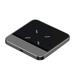 Lomubue Wireless Charger Ultra Thin Mirror Surface Aluminum Alloy 15W Mobile Phone Desktop Wireless Fast Charging Pad for Samsung for Huawei for iPhone for Xiaomi