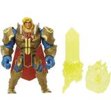 He-Man and the Masters of the Universe He-Man Action Figure in Grayskull Armor with Power Attack Move & 2 Accessories Inspired by MOTU Netflix Animated Series 5.5-in Collectible Toy for Kids Ages 4+