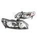 Wirlsweal 2pcs Front Left Right Car Headlights for Honda Civic 2006-2011 4dr Models Only Black