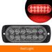 2X Led Strobe Light Grille Flashing Lightbar Truck Car Beacon Lamp Amber