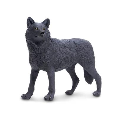 Safari Ltd Black Wild Wildlife Wolf Toy Figure