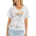 Women's Gray Tennessee Volunteers Faye Ruffle V-Neck T-Shirt