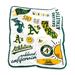 Oakland Athletics 50'' x 60'' Native Raschel Plush Throw Blanket