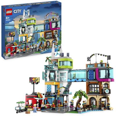 Konstruktionsspielsteine LEGO "Stadtzentrum (60380), LEGO City" Spielbausteine bunt Kinder Ab 6-8 Jahren
