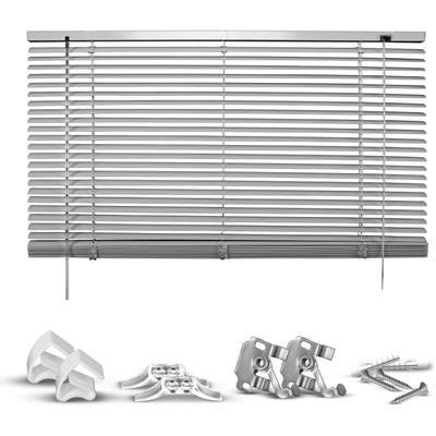 Jalousie GOOD LIFE "Matti" Gr. 15, silber (silberfarben, silber, weiß), B:130cm H:160cm, Jalousien, Klemmfix-Jalousie aus Aluminium Image