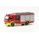 herpa 097314 Mercedes-Benz LKW Modell Atego '13 Ziegler Z-Cab LF Freiwillige Feuerwehr Weißenbrunn, Miniatur im Maßstab 1:87, Sammlerstück, Made in Germany, aus Kunststoff Miniaturmodell, Mehrfarbig