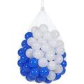 SmashingDealsDirect Kids Fun Pack Blue & White Coloured Assortment Play Pit Balls Children's Colourful Fun Plastic Soft Play Toy Ball for Pits Pen Pool Indoor Outdoor Use (400, Blue & White)