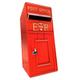 Post Box Letterbox Replica ER Lockable Front Door Cast Post Office Red Mail Box