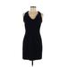 Donna Morgan Cocktail Dress - Sheath: Black Solid Dresses - Women's Size 6