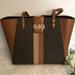 Michael Kors Bags | Michael Kors Karlie Large Tote, Brown Multi, Nwt | Color: Brown/Tan | Size: Large