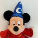 Disney Toys | Disney Mickey Mouse Fantasia Stuffed Toy | Color: Blue/Red | Size: 14 Inches