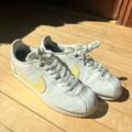 Nike Shoes | Nike Cortez - White And Pale Yellow Retros | Color: White/Yellow | Size: 8