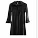 Free People Dresses | Free People Vintage Y2k Black Long Sleeve Tunic Top / Mini Dress Size S | Color: Black | Size: S