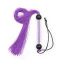 Fouet cheval en silicone avec pompon fouets d'équitation fuchsia fouets d'entraînement équestres