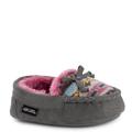 MUK LUKS Patterned Moccasins - Girls XL Grey Slipper Medium