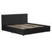 Novogratz Kelly Upholstered Bed with Storage Drawers