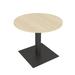 34" Small Round Table Square Metal Base Conference Room Breakroom