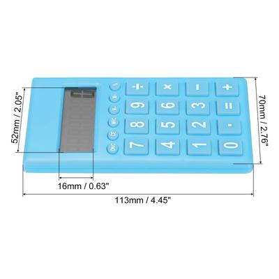 Desktop Calculator 8 Digit LCD Display Desk Calculator Style 2 Blue