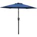 7.5 FT Simple Deluxe Patio Outdoor Table Market Yard Umbrella with Push Button Tilt/Crank, For Garden, Deck, Backyard, Pool