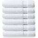 Delara Organic Cotton Luxuriously Plush Washcloths Pack of 6 |GOTS & OEKO-TEX Certified |650 GSM Long Staple | Quick Dry & Soft