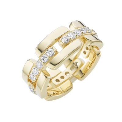 Giorgio Martello Milano - Ring mit weißen Zirkonia, vergoldet, Silber 925 Ringe 1 ct Gold Damen Image