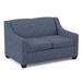 Edgecombe Furniture Phillips 52" Square Arm Loveseat w/ Reversible Cushions Other Performance Fabrics in Indigo | Wayfair 21952HHERAQU01