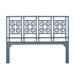 David Francis Furniture Palm Springs Open-Frame Headboard Wicker/Rattan in Blue | 60 H x 80 W x 1.5 D in | Wayfair B4100-K-S166