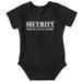 Security Little Sibling Lil Sis Family Romper Boys or Girls Infant Baby Brisco Brands NB