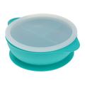 Bowls 1PC Portable Silicone Dinner Plate Baby Feeding Suction Cup Bowl with Straw Stylish One-piece Baby Bowl Drop Resistance Baby Bowls for Home Use Green